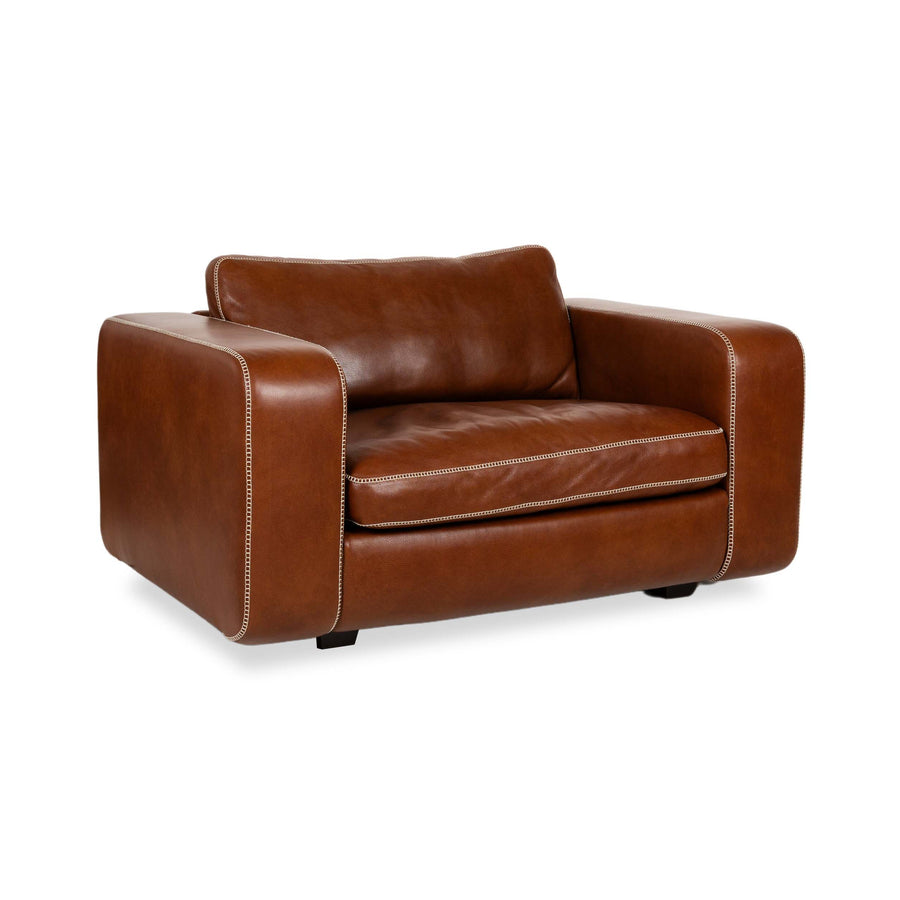 Machalke Valentino Leather Armchair Brown