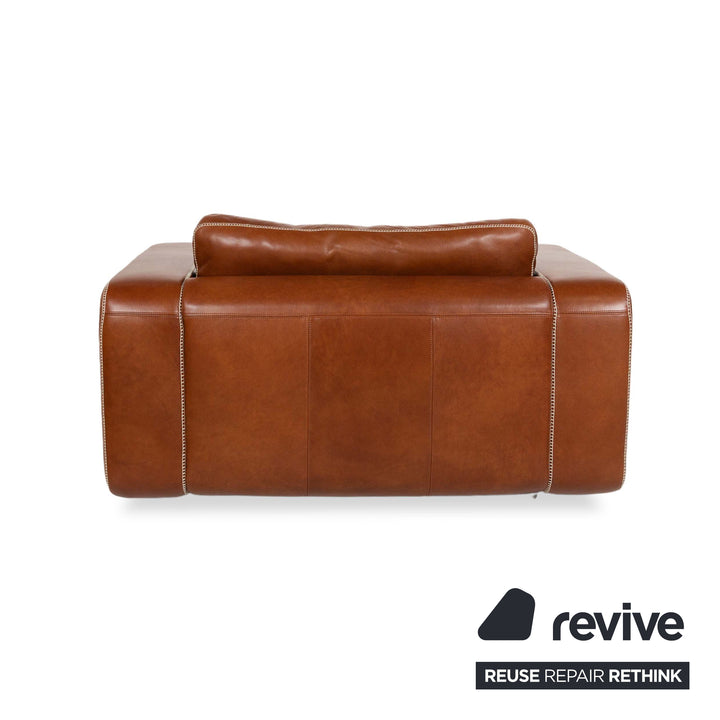 Machalke Valentino Leather Armchair Brown