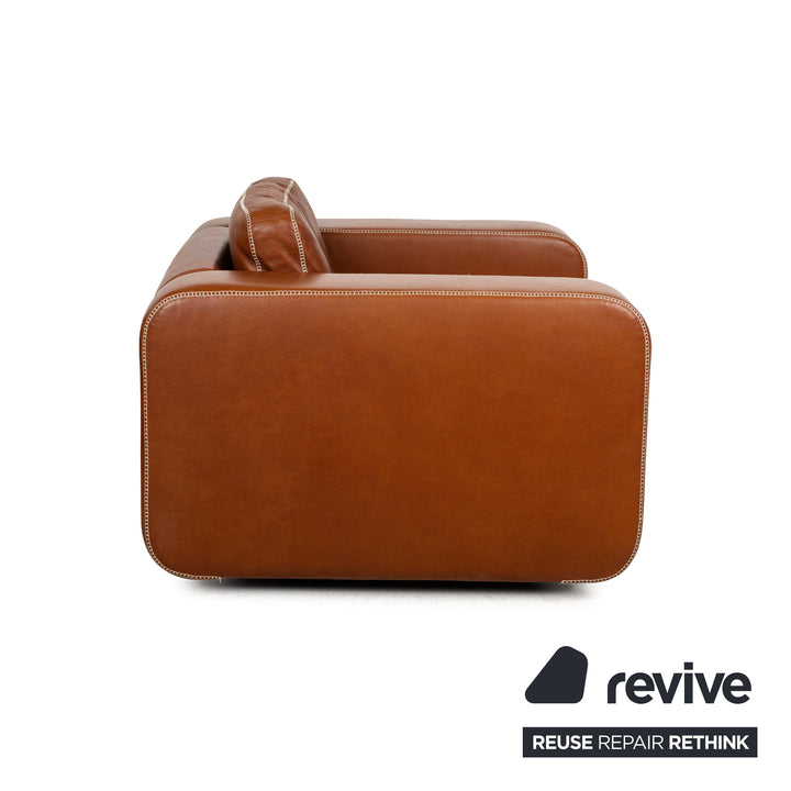 Machalke Valentino Leather Armchair Brown
