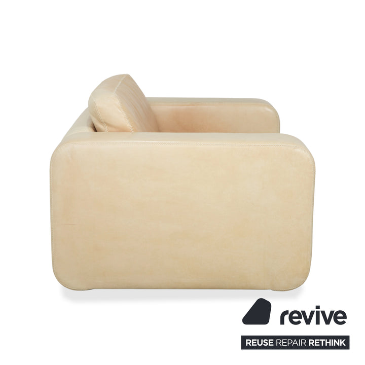 Machalke Valentino Leather Armchair Cream Beige