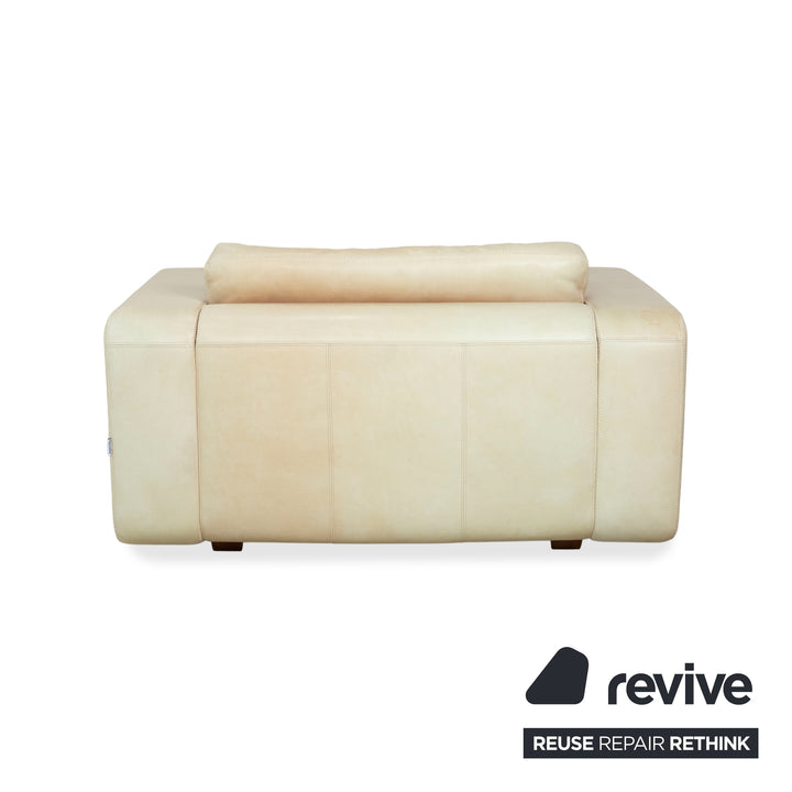 Machalke Valentino Leather Armchair Cream Beige