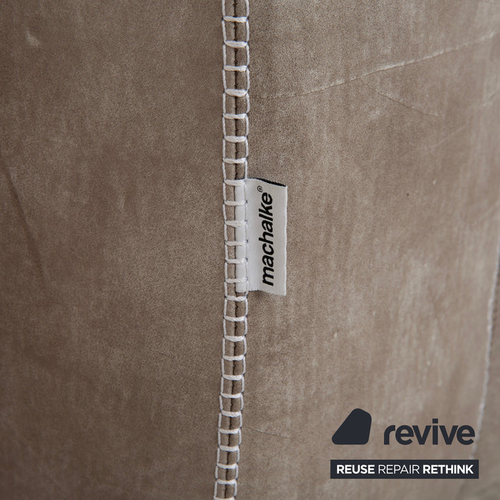 Fauteuil Machalke Valentino en cuir aniline gris