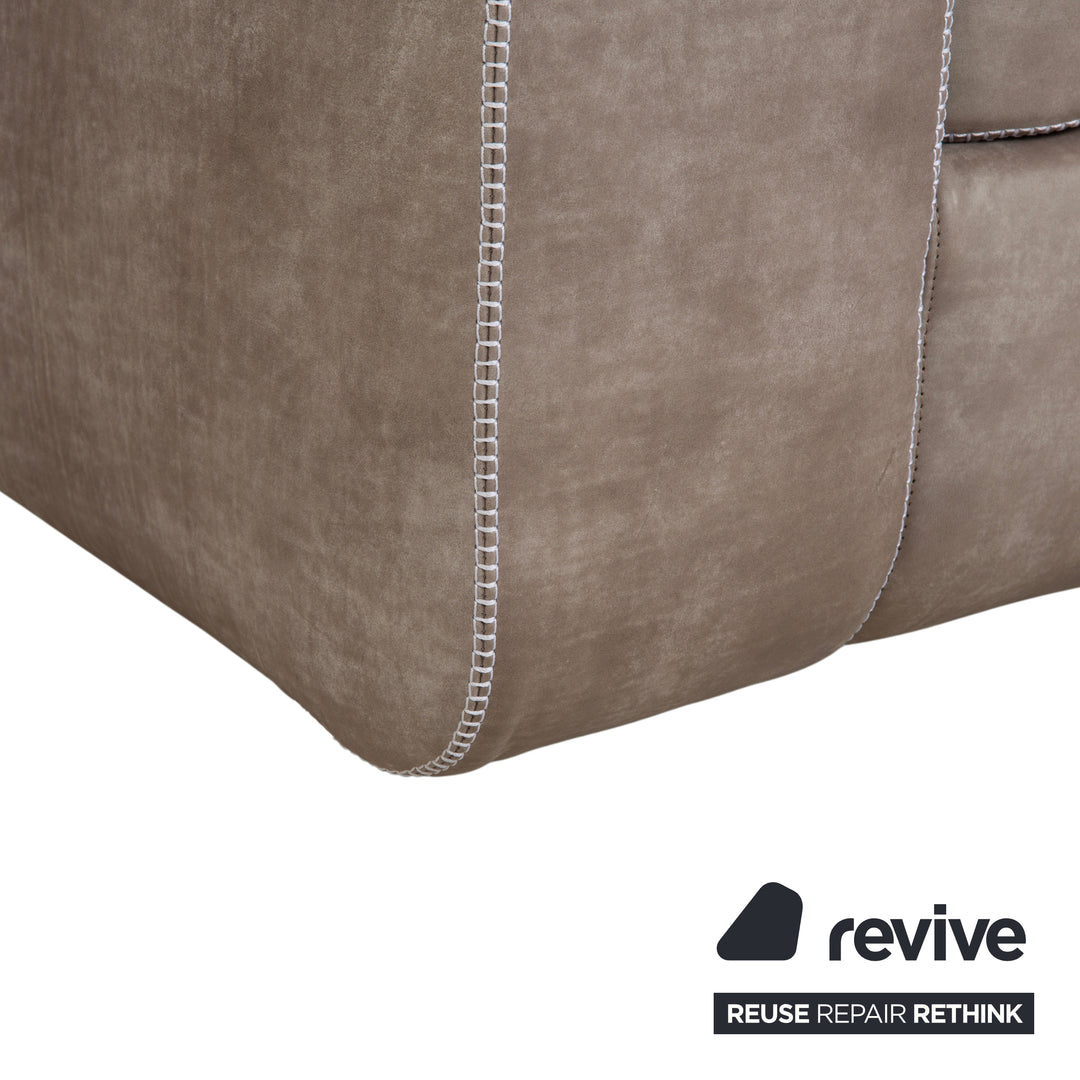 Machalke Valentino Leder Sessel Grau