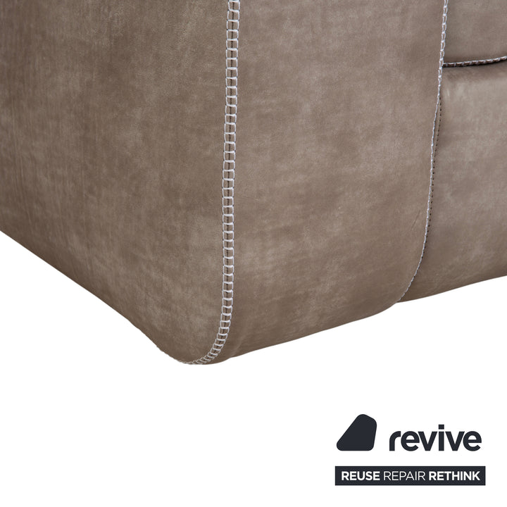 Machalke Valentino Leder Anilinleder Sessel Grau