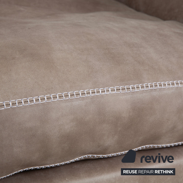 Machalke Valentino Leder Sessel Grau