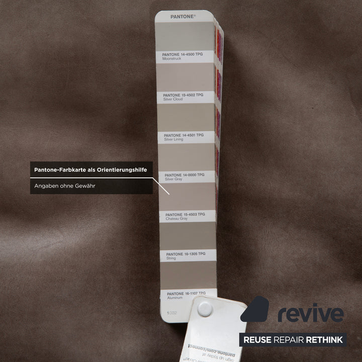 Machalke Valentino Leder Sessel Grau