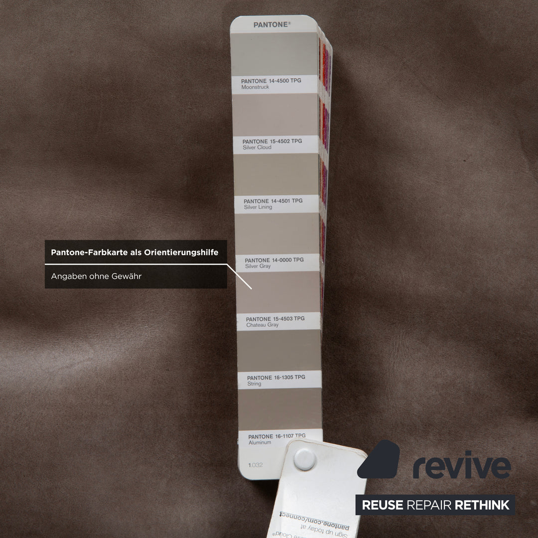 Machalke Valentino Leder Anilinleder Sessel Grau