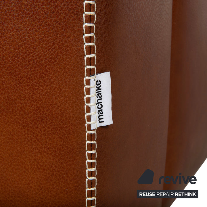 Machalke Valentino Leder Sofa Braun Dreisitzer Couch