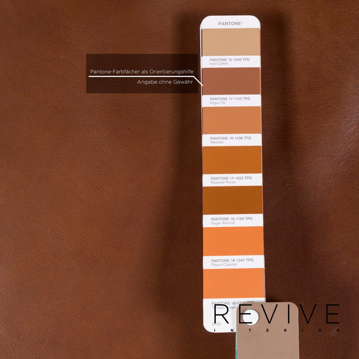 Machalke Valentino Leder Sofa Braun Dreisitzer Couch