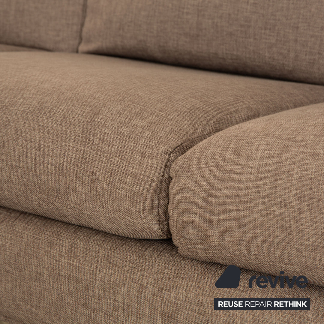 Brand Unknown Fabric Corner Sofa Recamiere Left Grey
