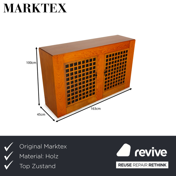 Marktex 5252 Sincronia wooden sideboard brown cupboard compartments