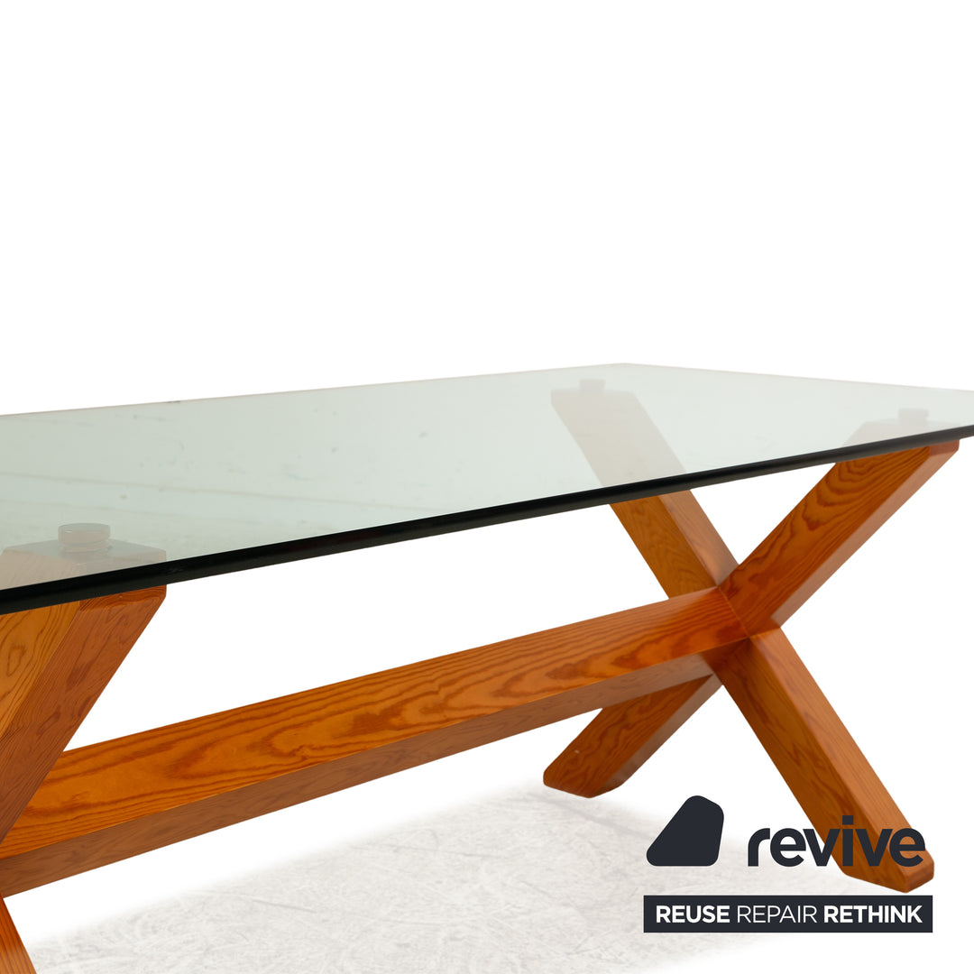 Marktex Glass Dining Table Brown Dining Room