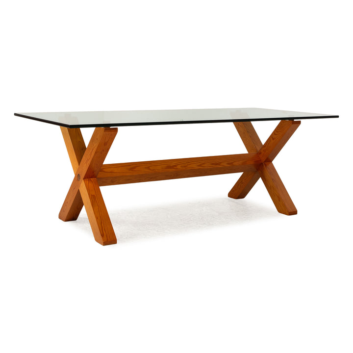 Marktex Glass Dining Table Brown Dining Room