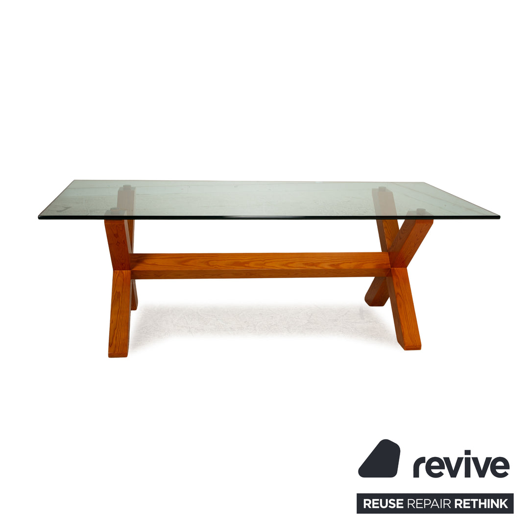 Marktex Glass Dining Table Brown Dining Room