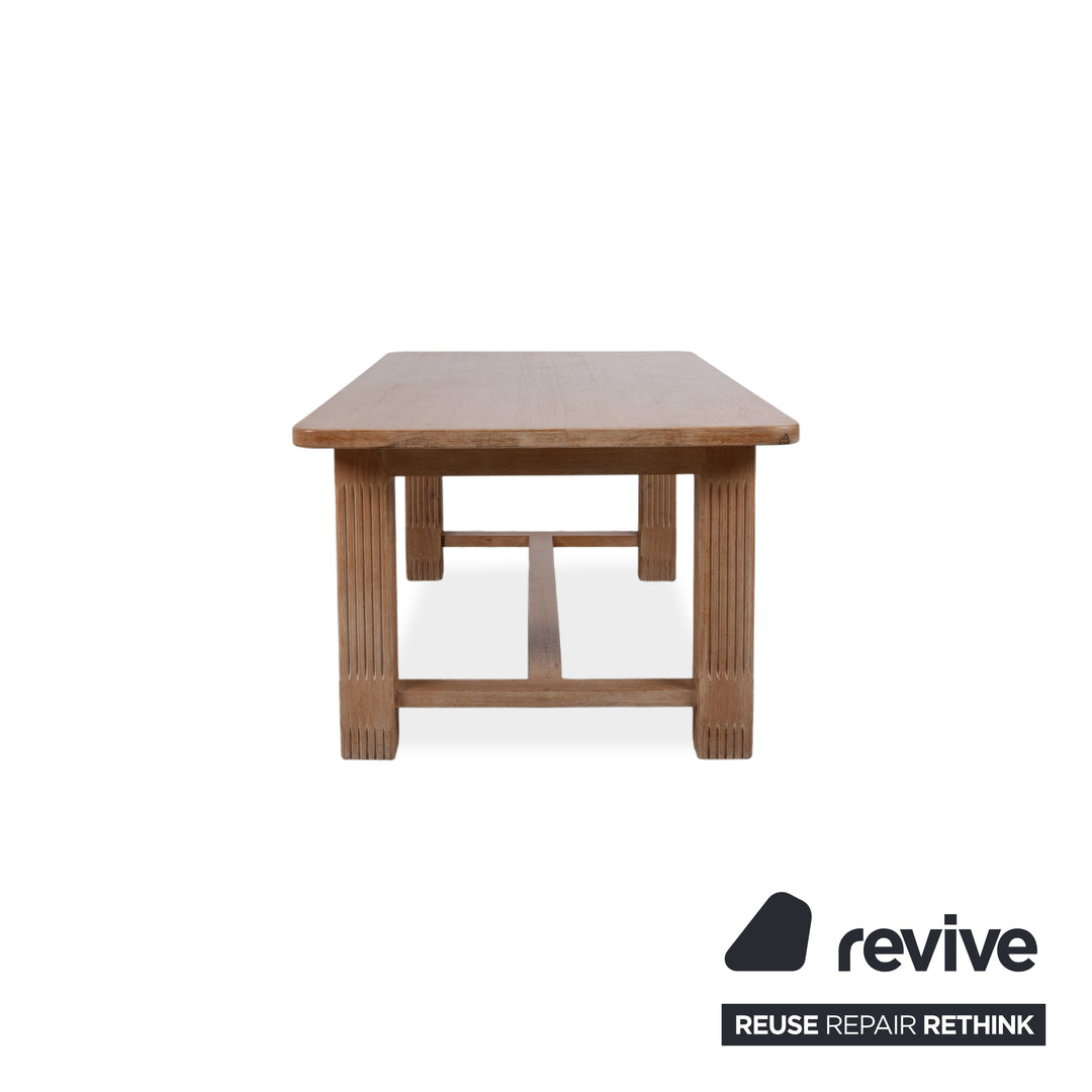 Marktex Wooden Dining Table Brown Pine 100 x 200 cm
