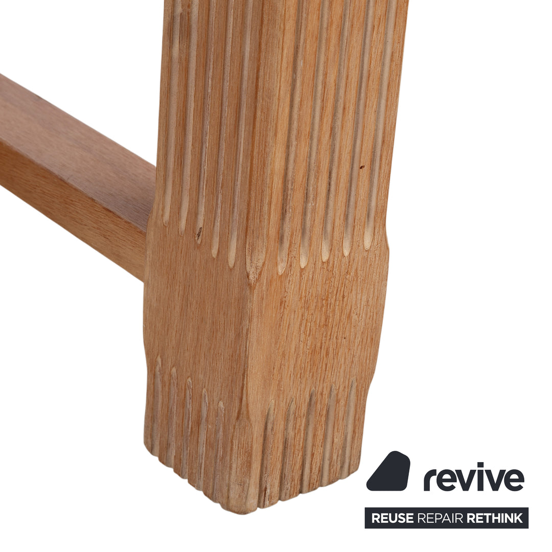 Marktex Wooden Dining Table Brown Pine 100 x 200 cm