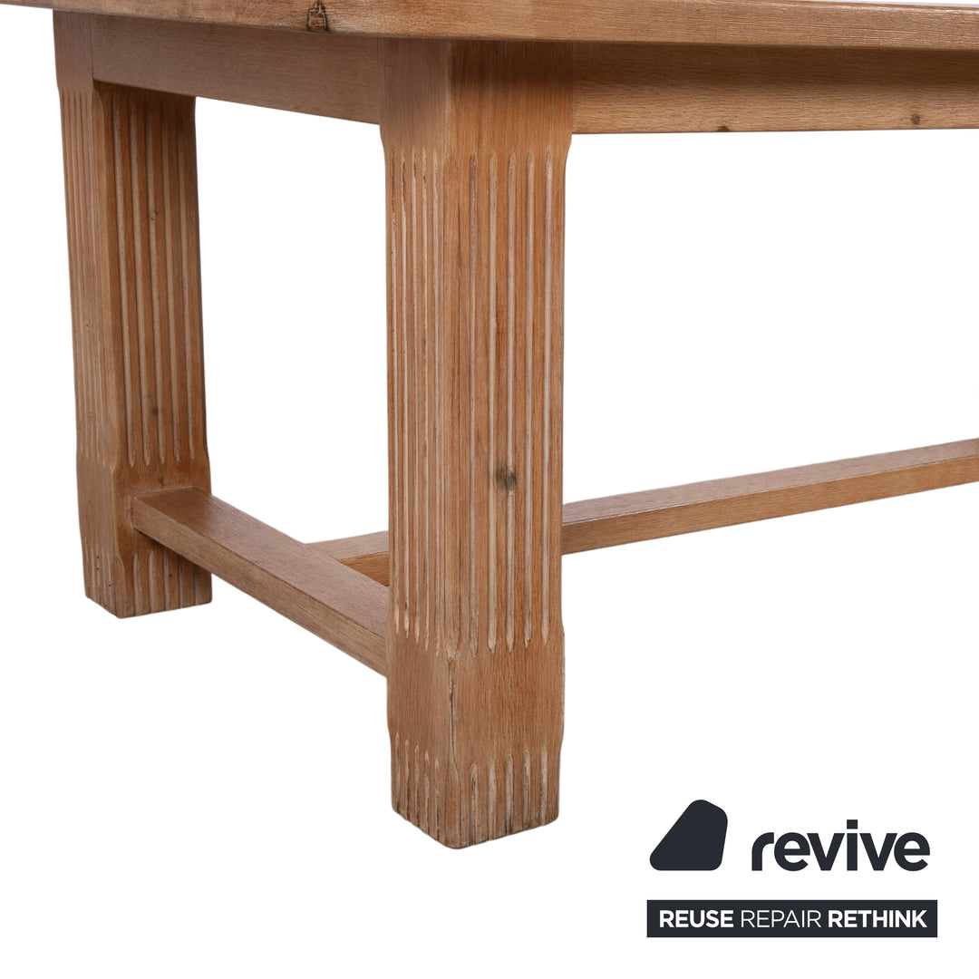 Marktex Wooden Dining Table Brown Pine 100 x 200 cm