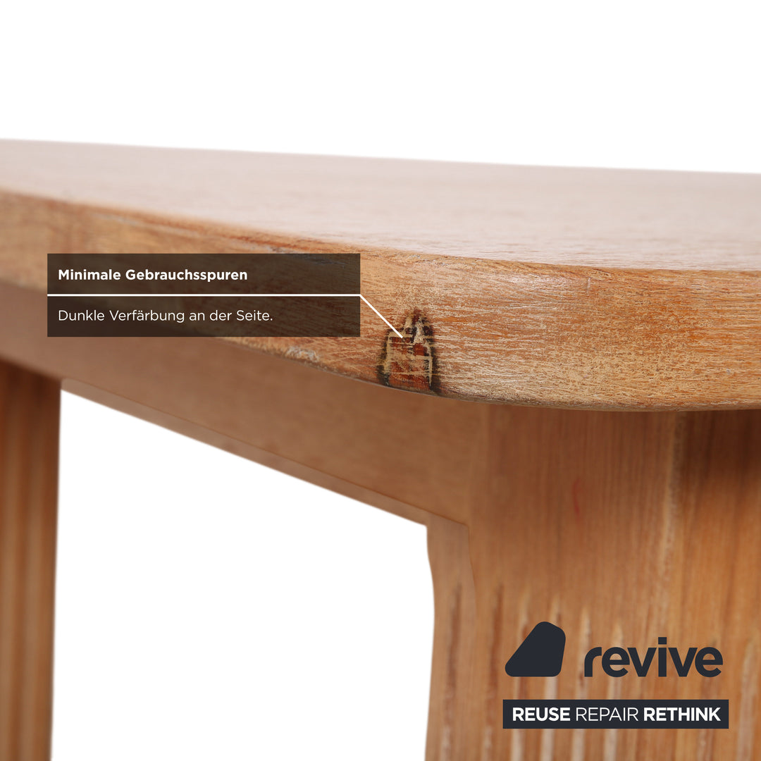 Marktex Wooden Dining Table Brown Pine 100 x 200 cm