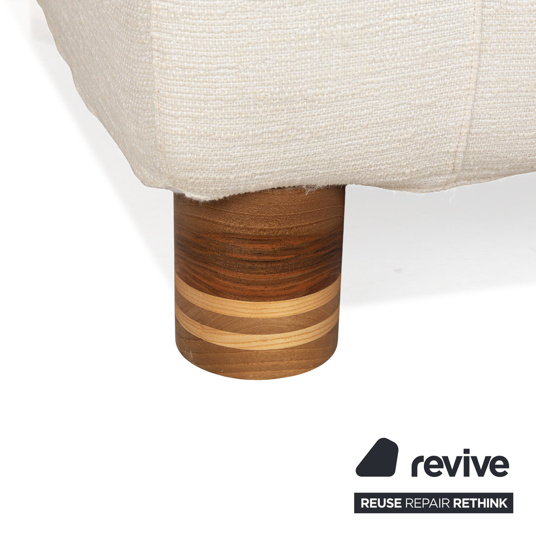 Marktex Fabric Two-Seater Cream Sofa Couch