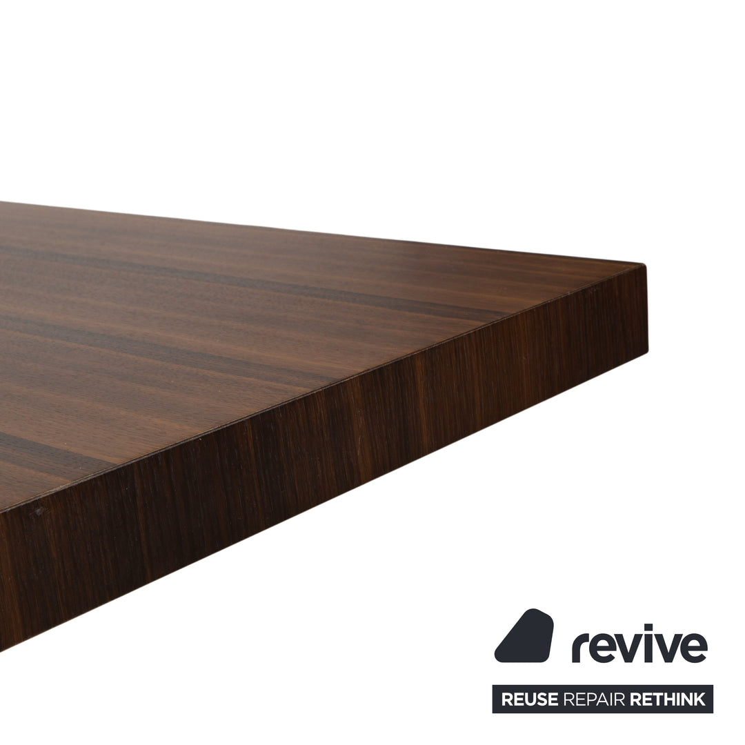 Maxalto Max Wood Dining Table Brown Chrome Dining Room 240 x 110 cm