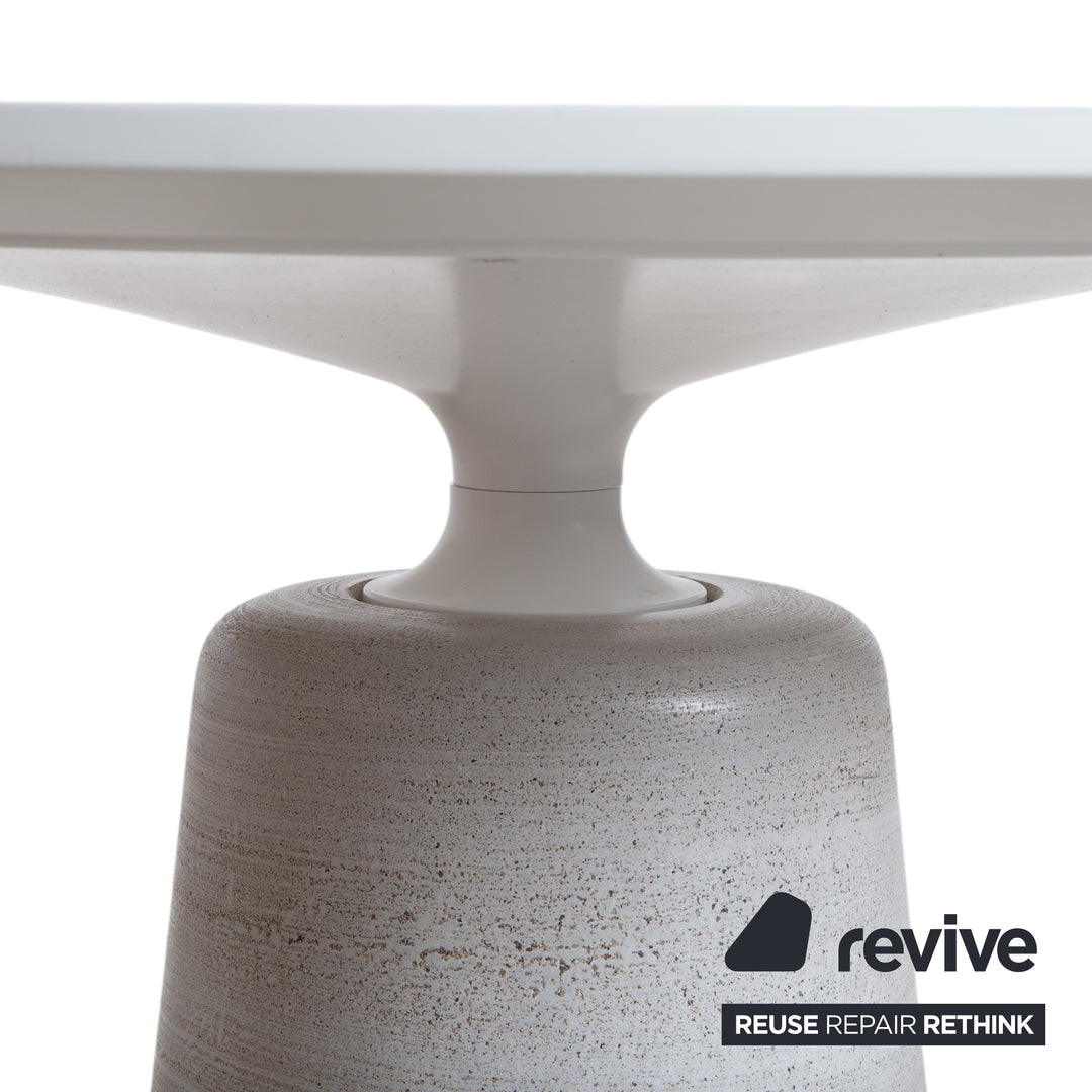Mdf Italia ROCK TABLE Stein Esstisch Creme by Jean Marie Massaud