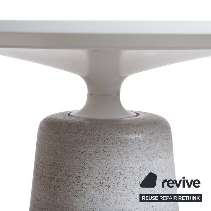 Mdf Italia ROCK TABLE Stein Esstisch Creme by Jean Marie Massaud