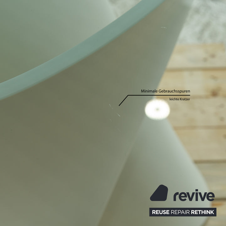 MDF Italia S-Tavle Glas Esstisch	Weiß Creme