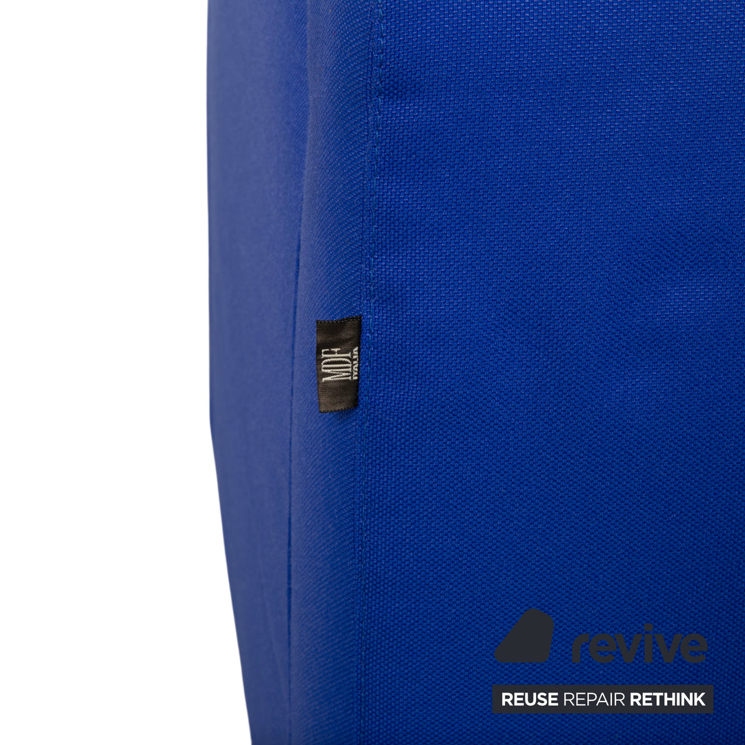 MDF Italia Stoff Sessel Blau