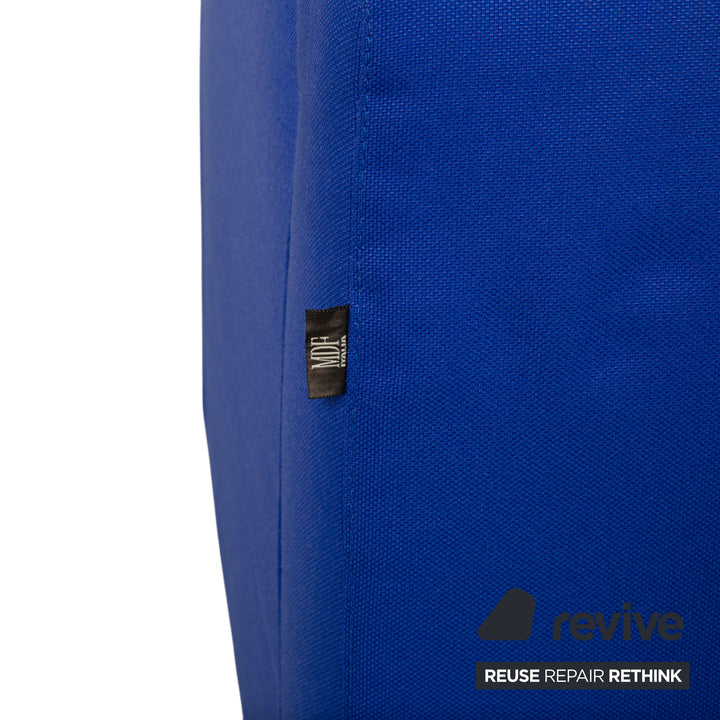 MDF Italia Stoff Sessel Blau