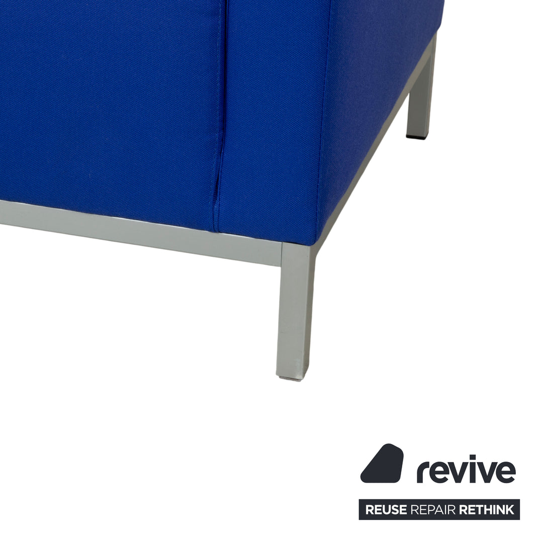 MDF Italia Stoff Sessel Blau