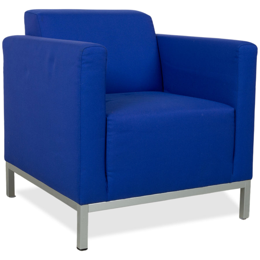 MDF Italia Stoff Sessel Blau