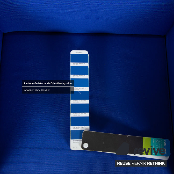 MDF Italia Stoff Sessel Blau