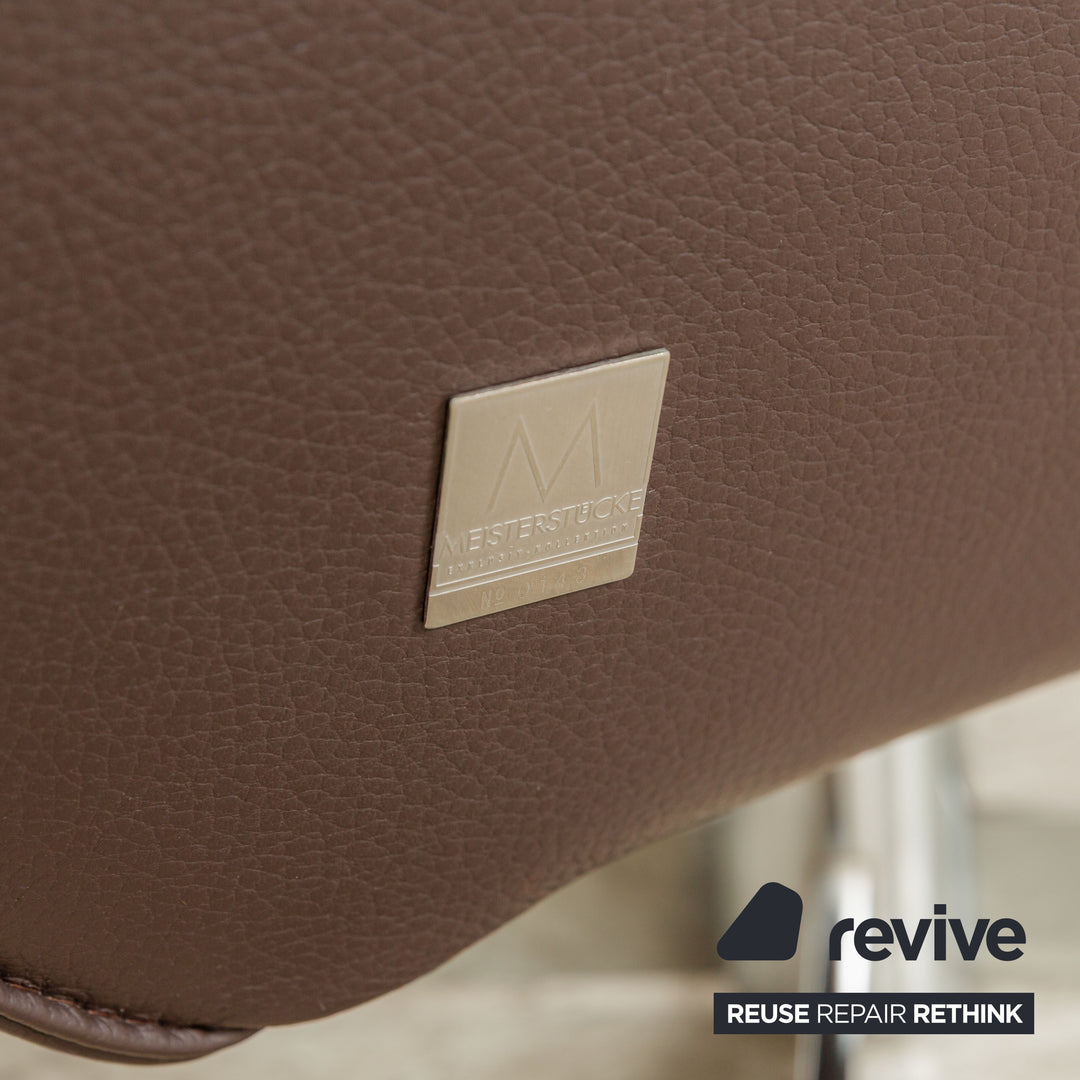 Meisterstücke leather armchair brown manual function
