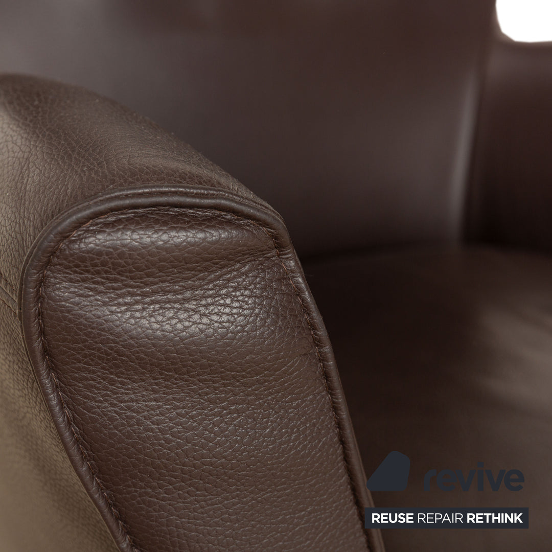 Meisterstücke leather armchair brown manual function