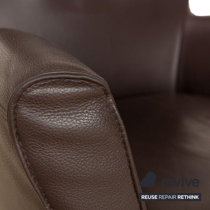 Meisterstücke Leder Sessel Braun manuelle Funktion