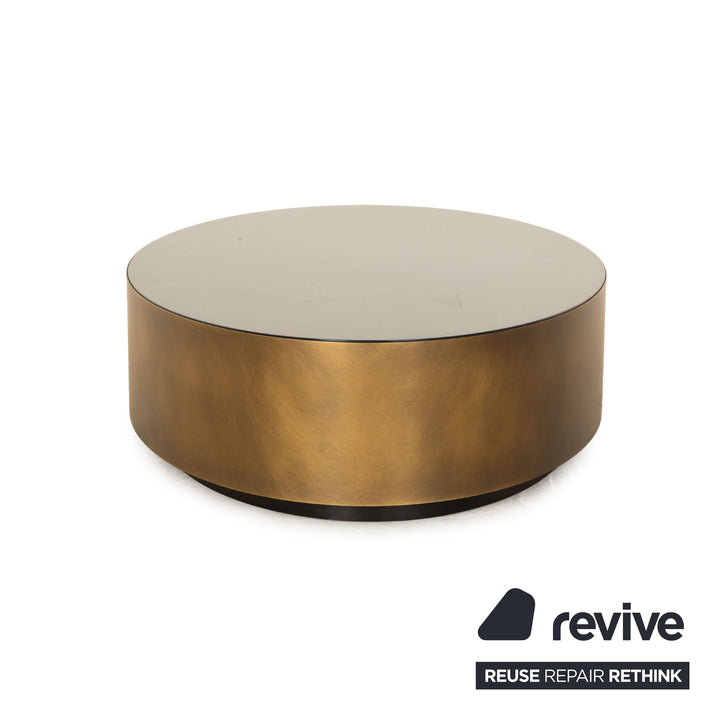 Meridiani Belt Table Basse Métal Noir Bronze
