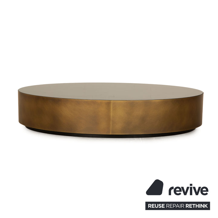 Meridiani Belt Table Basse Métal Noir Bronze