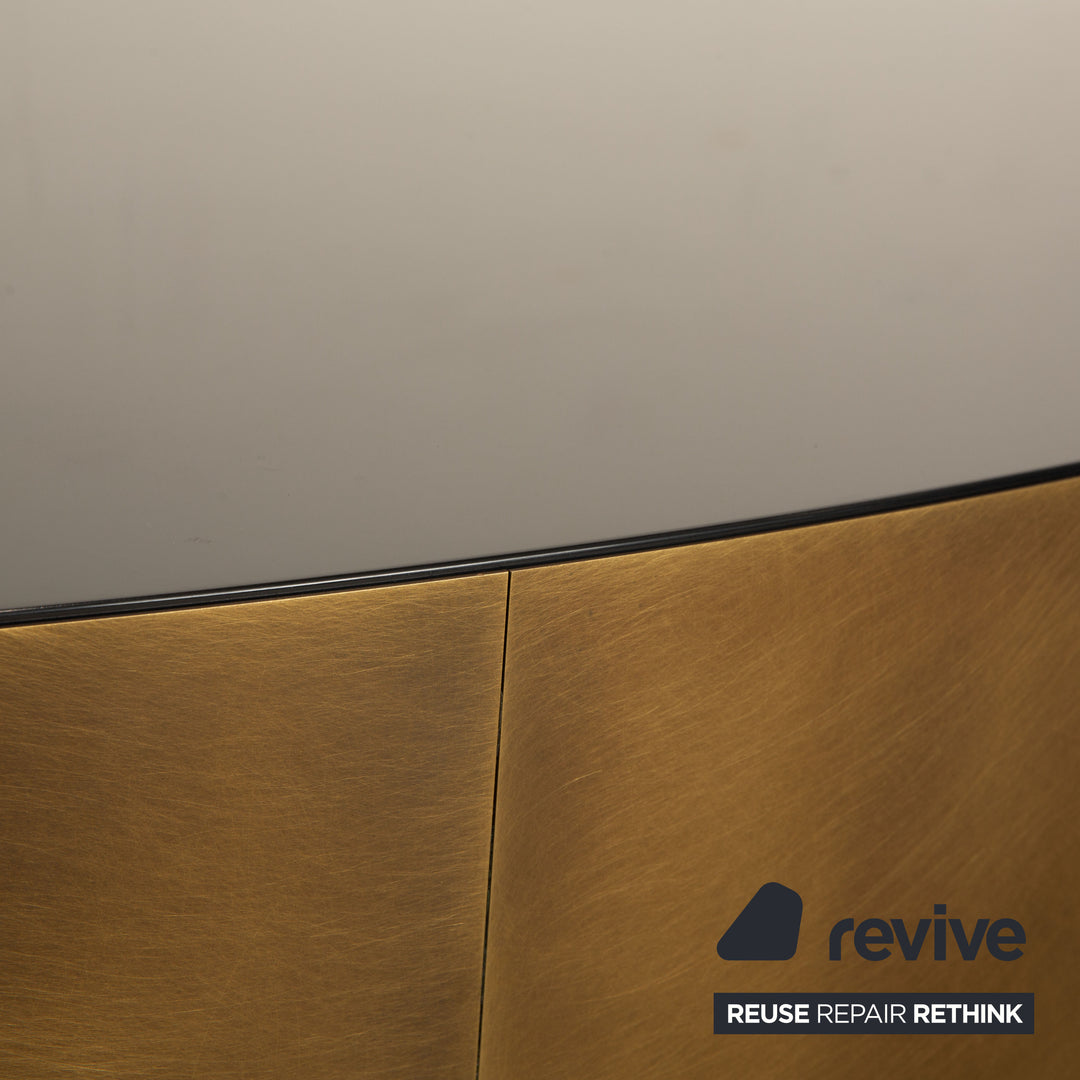 Meridiani Belt Table Basse Métal Noir Bronze