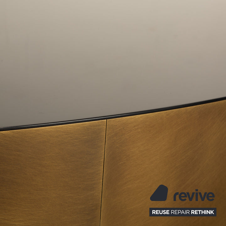 Meridiani Belt Table Basse Métal Noir Bronze