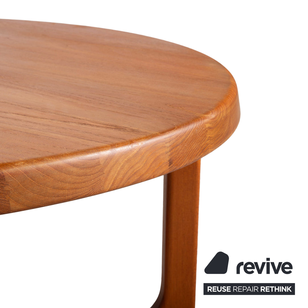 Mid Century Holz Couchtisch Braun 97 x 97 cm