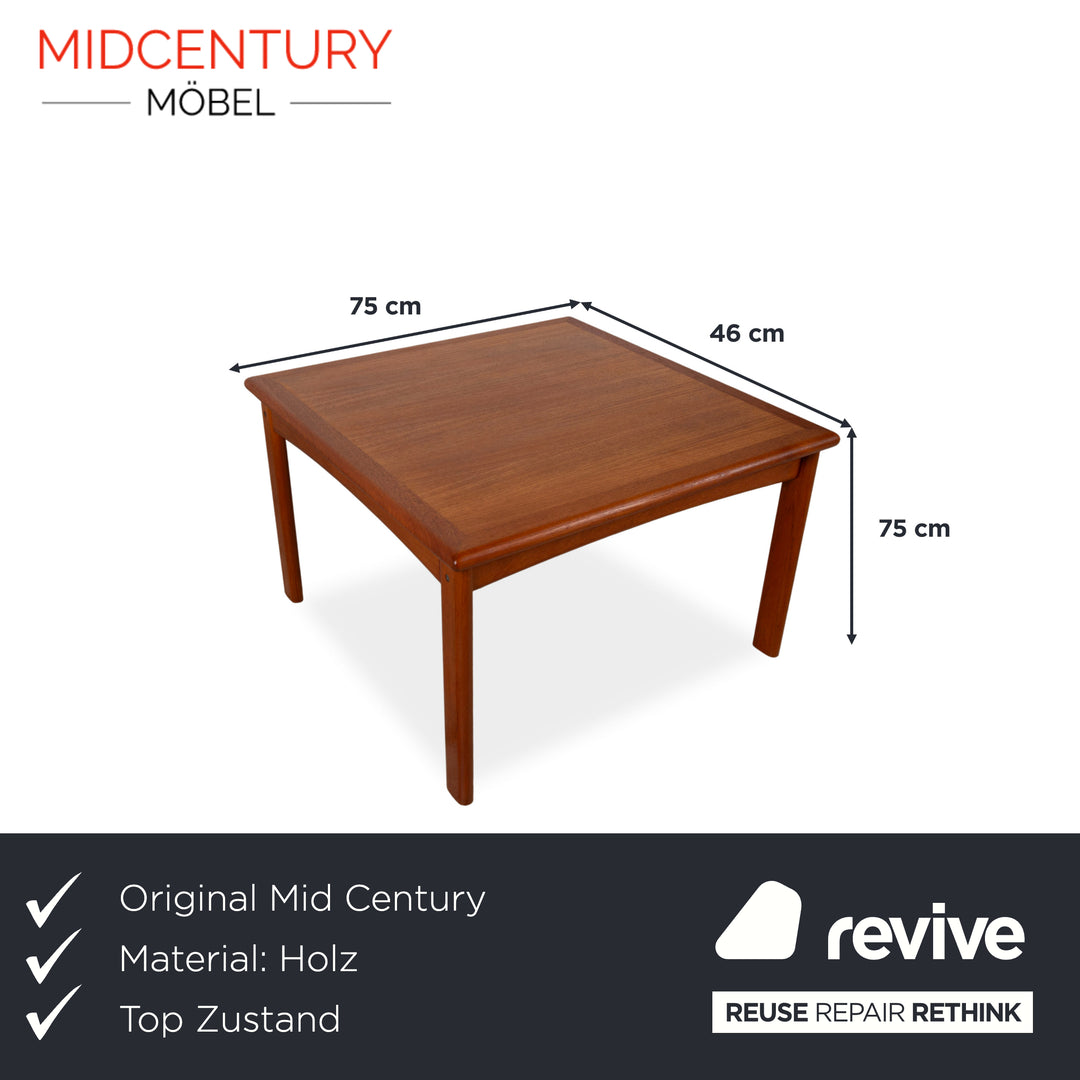 Mid Century Holz Couchtisch Braun