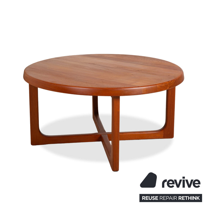 Mid Century Holz Couchtisch Braun 97 x 97 cm