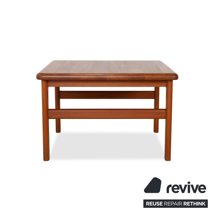 Mid-century wooden coffee table, brown vintage teak