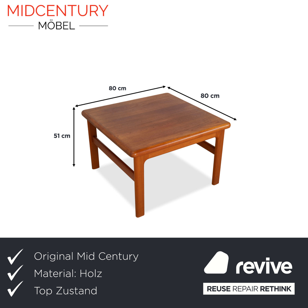 Mid Century Holz Couchtisch Braun Vintage Teak