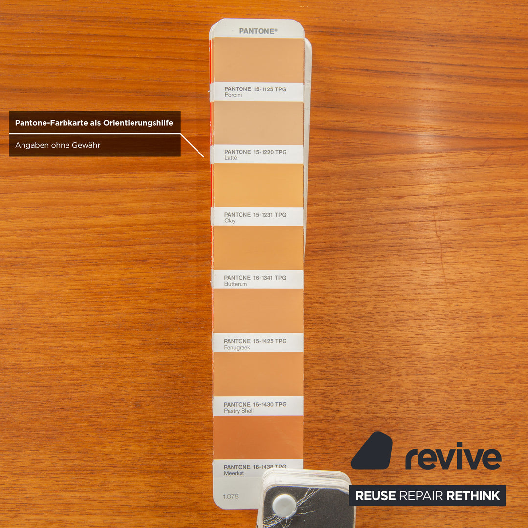 Mid Century Holz Schreibtisch Braun Vintage Ulme Rüster Schubladen Homeoffice Büro 140x72x70 cm