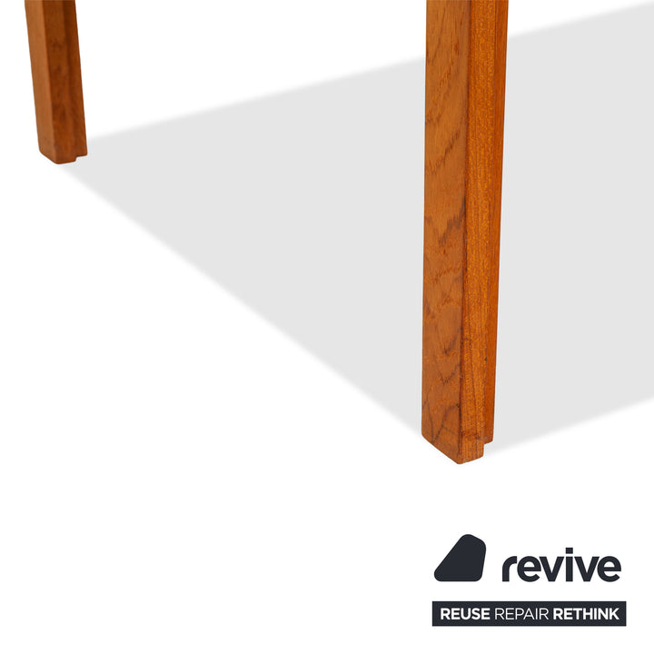 Mid Century Holz Schreibtisch Braun Vintage Ulme Rüster Schubladen Homeoffice Büro 140x72x70 cm