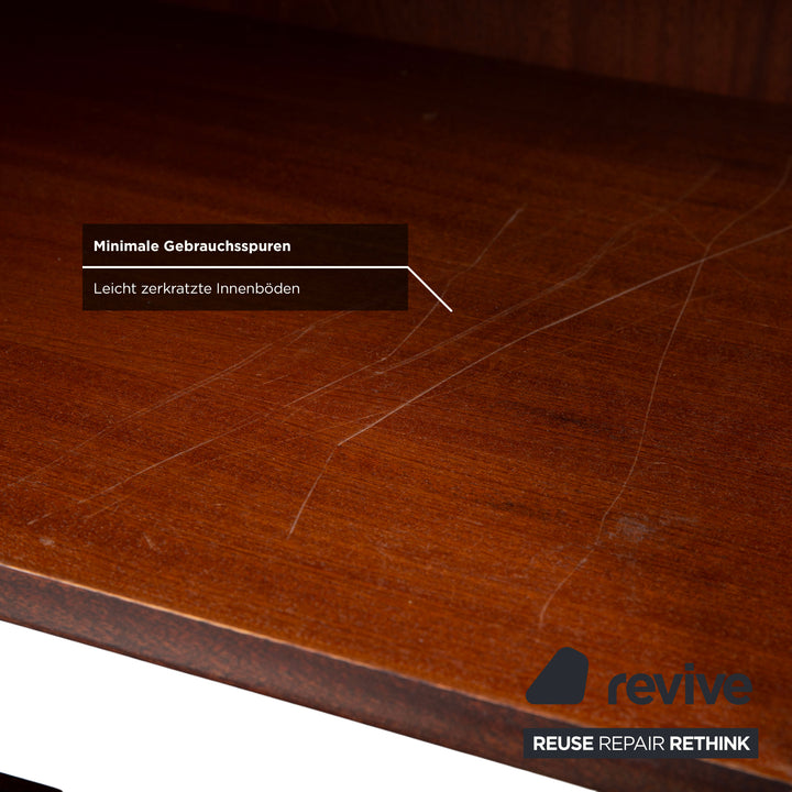 Mid Century Holz Sidebaord Braun by Ole Wanscha 180 x 49 cm