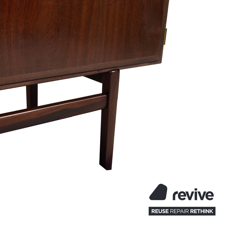 Mid Century Holz Sidebaord Braun by Ole Wanscha 180 x 49 cm