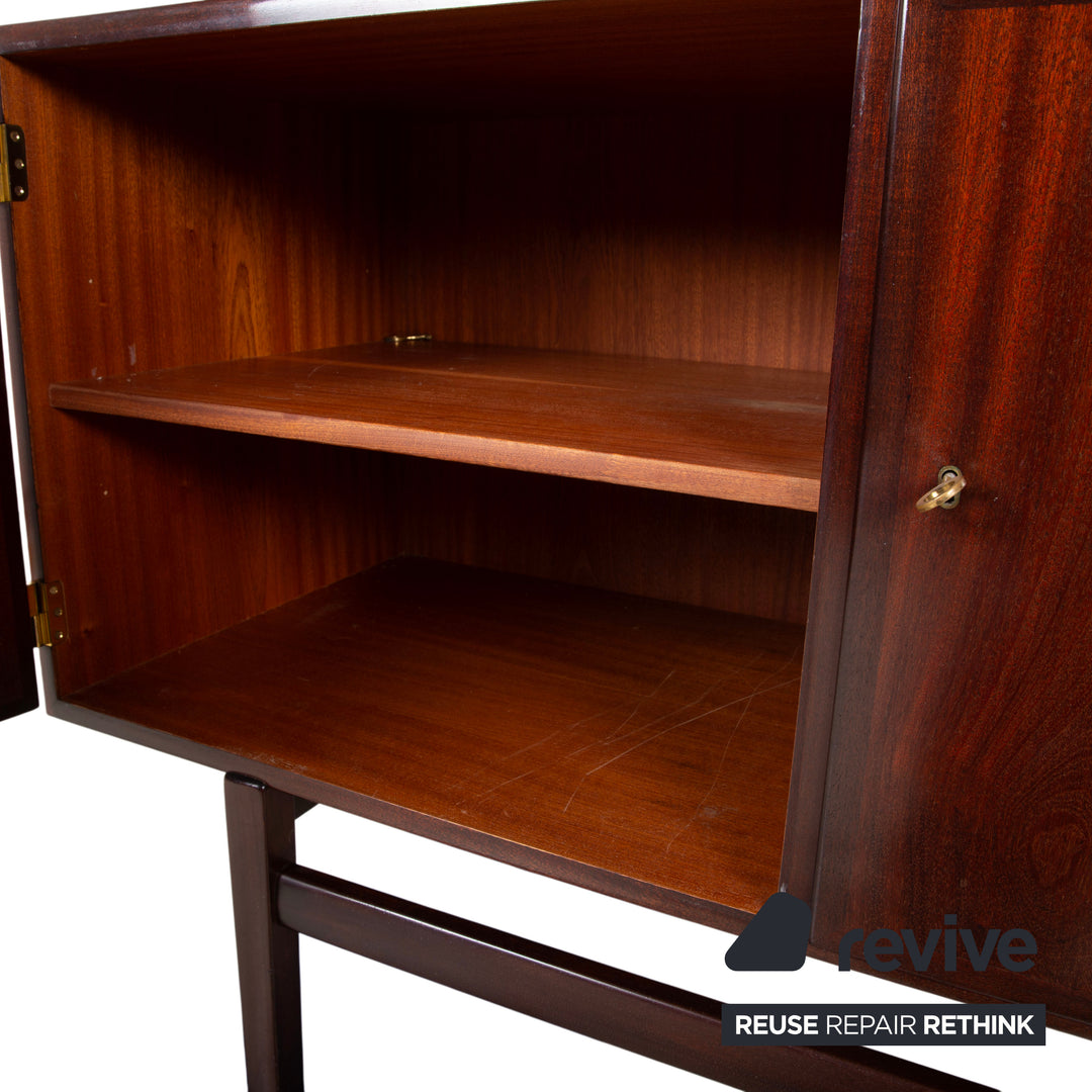 Mid Century Holz Sidebaord Braun by Ole Wanscha 180 x 49 cm