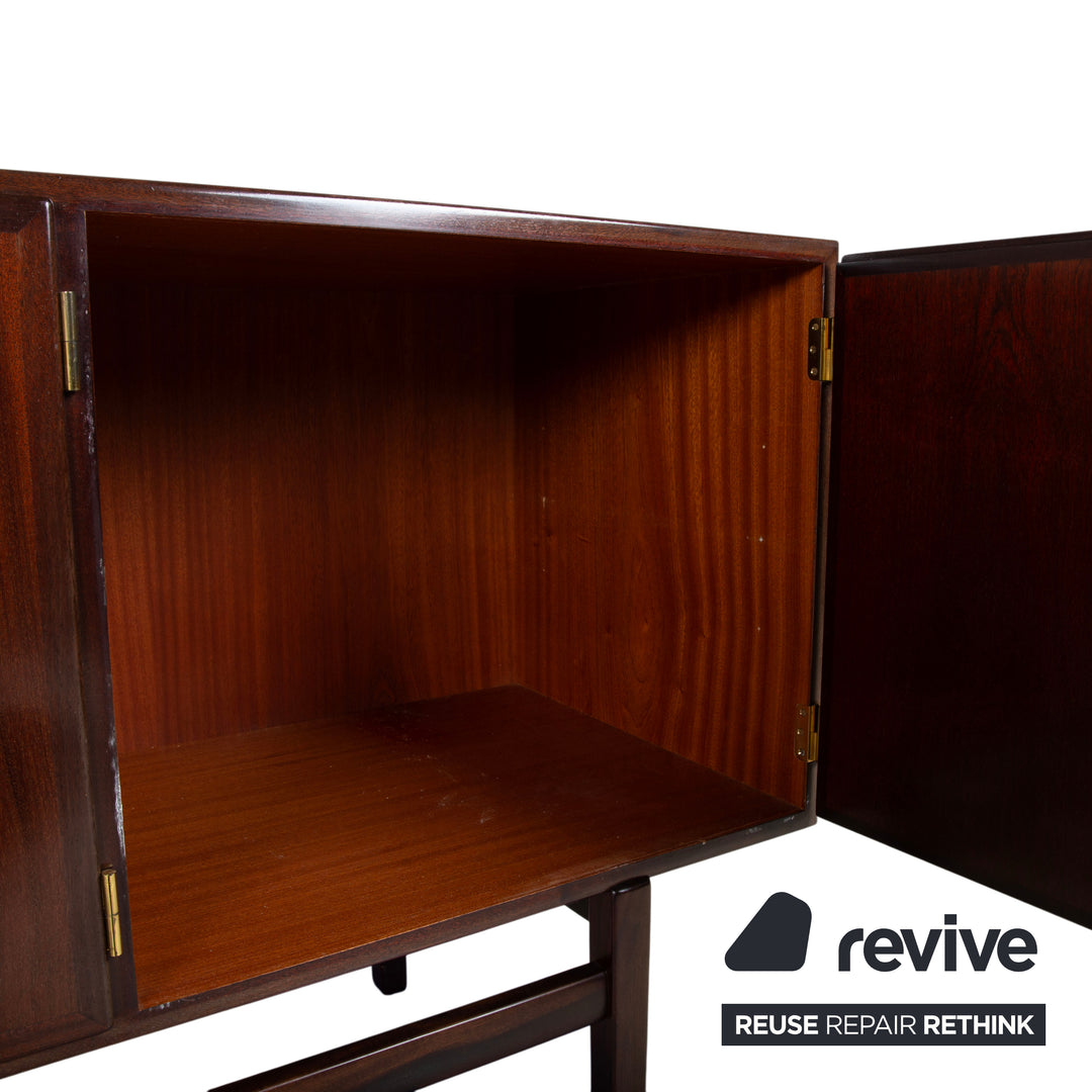 Mid Century Holz Sidebaord Braun by Ole Wanscha 180 x 49 cm